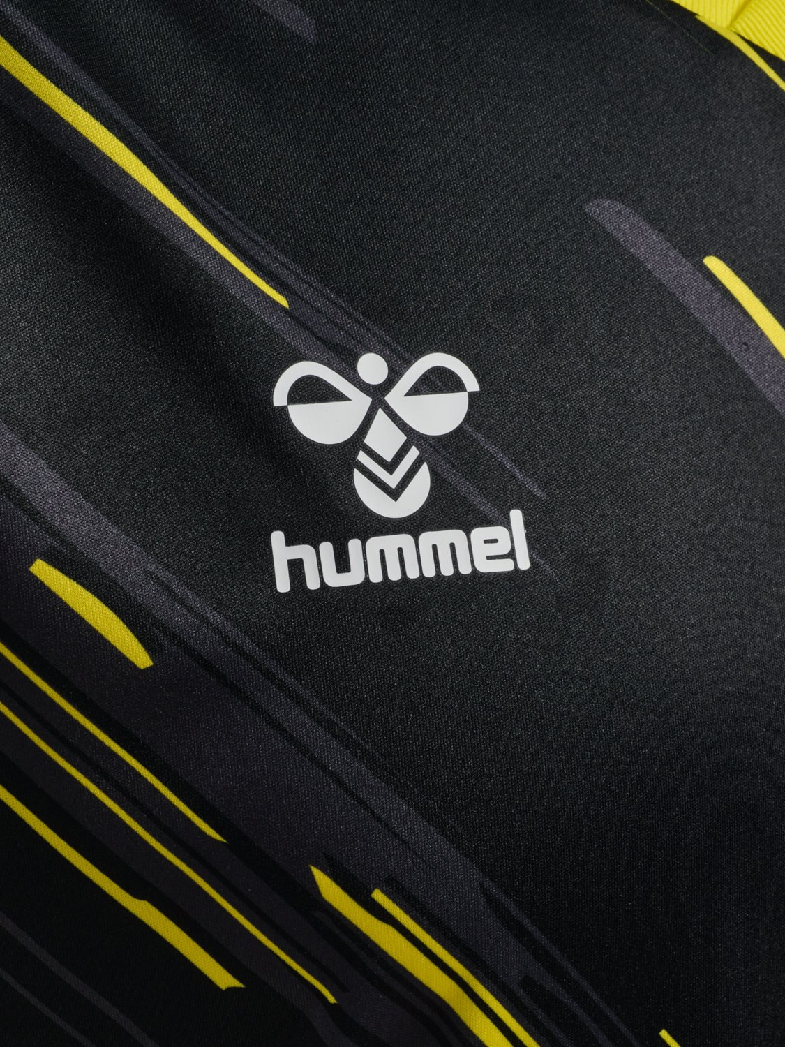 hmlMATCH TRIUMPH JERSEY S/S, BLACK/BLAZING YELLOW, packshot