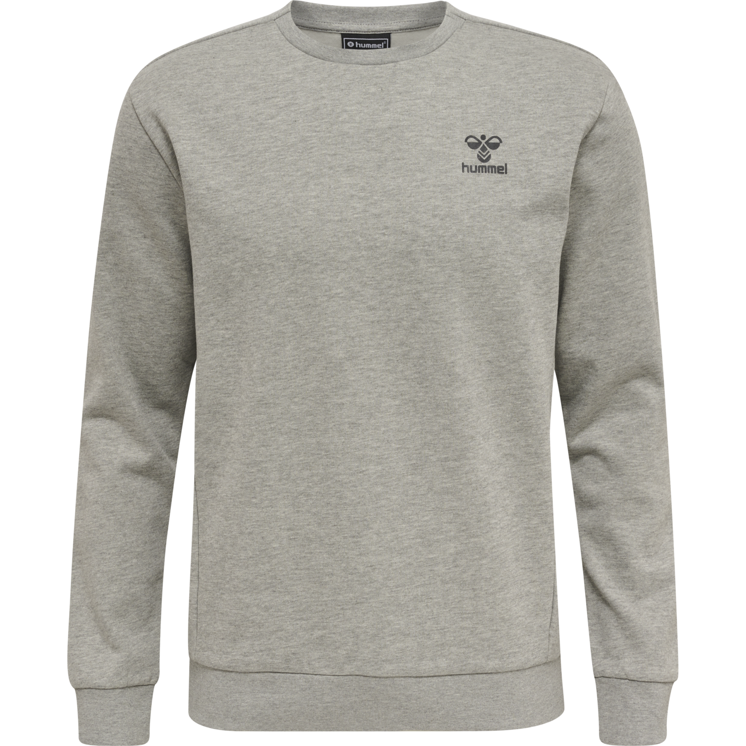 hmlOFFGRID SWEATSHIRT, GREY MELANGE/FORGED IRON, packshot