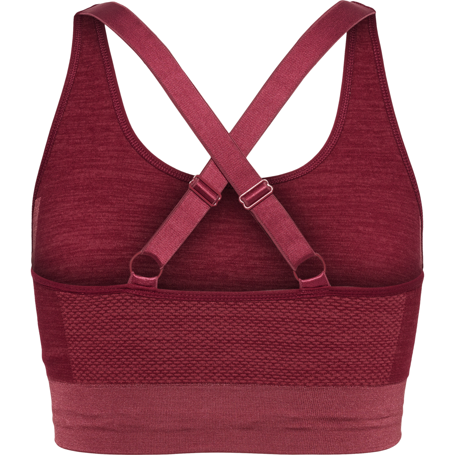 hmlCLEA SEAMLESS  SPORTS TOP, CABERNET/APPLE BUTTER MELANGE, packshot