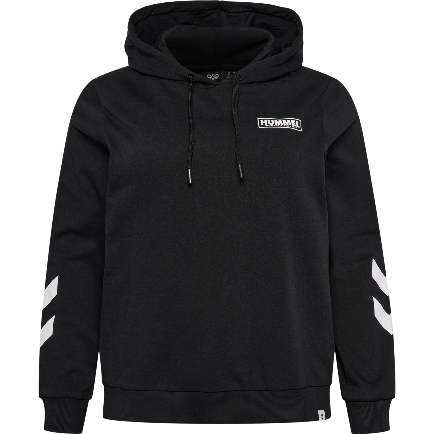 hmlLEGACY WO REGULAR HOODIE PLUS, BLACK, packshot