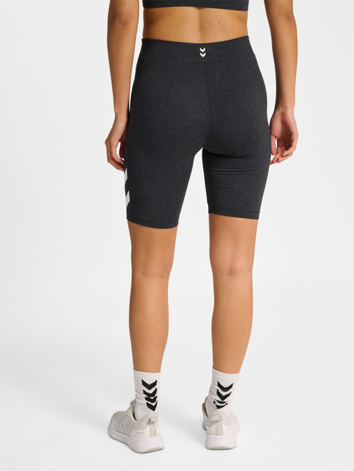 hmlPULSE LOGO MW SHORT TIGHTS, BLACK MELANGE, model