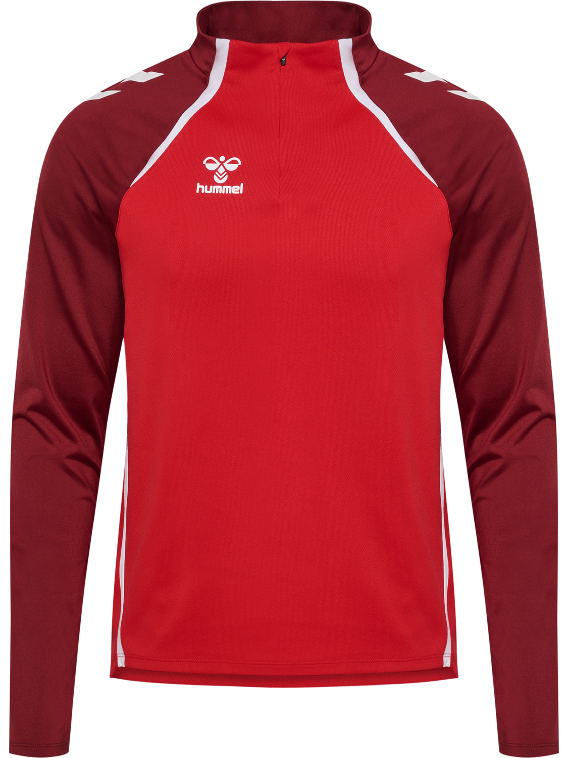 hmlLEAD 2.0 HALF ZIP, TRUE RED/MAROON, packshot