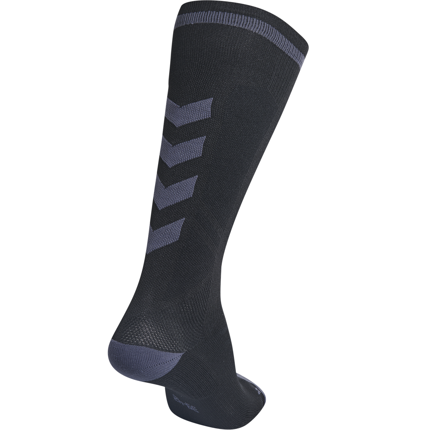 ELITE INDOOR SOCK HIGH, BLACK/ASPHALT, packshot