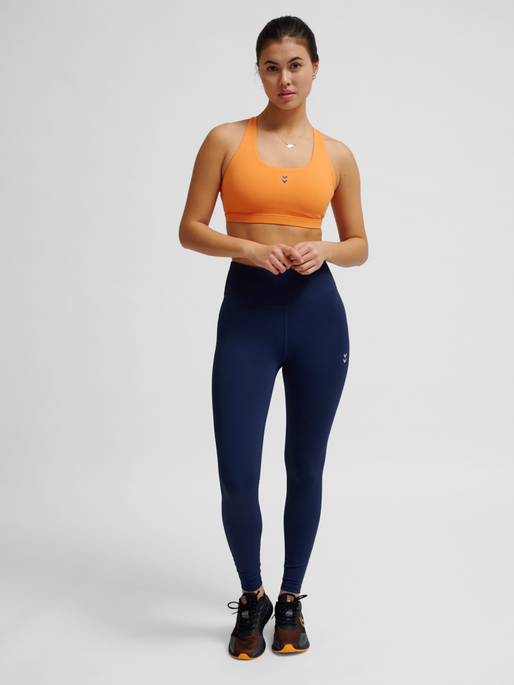 hmlFAST IMPACT STRAP BRA, DUSTY ORANGE, model