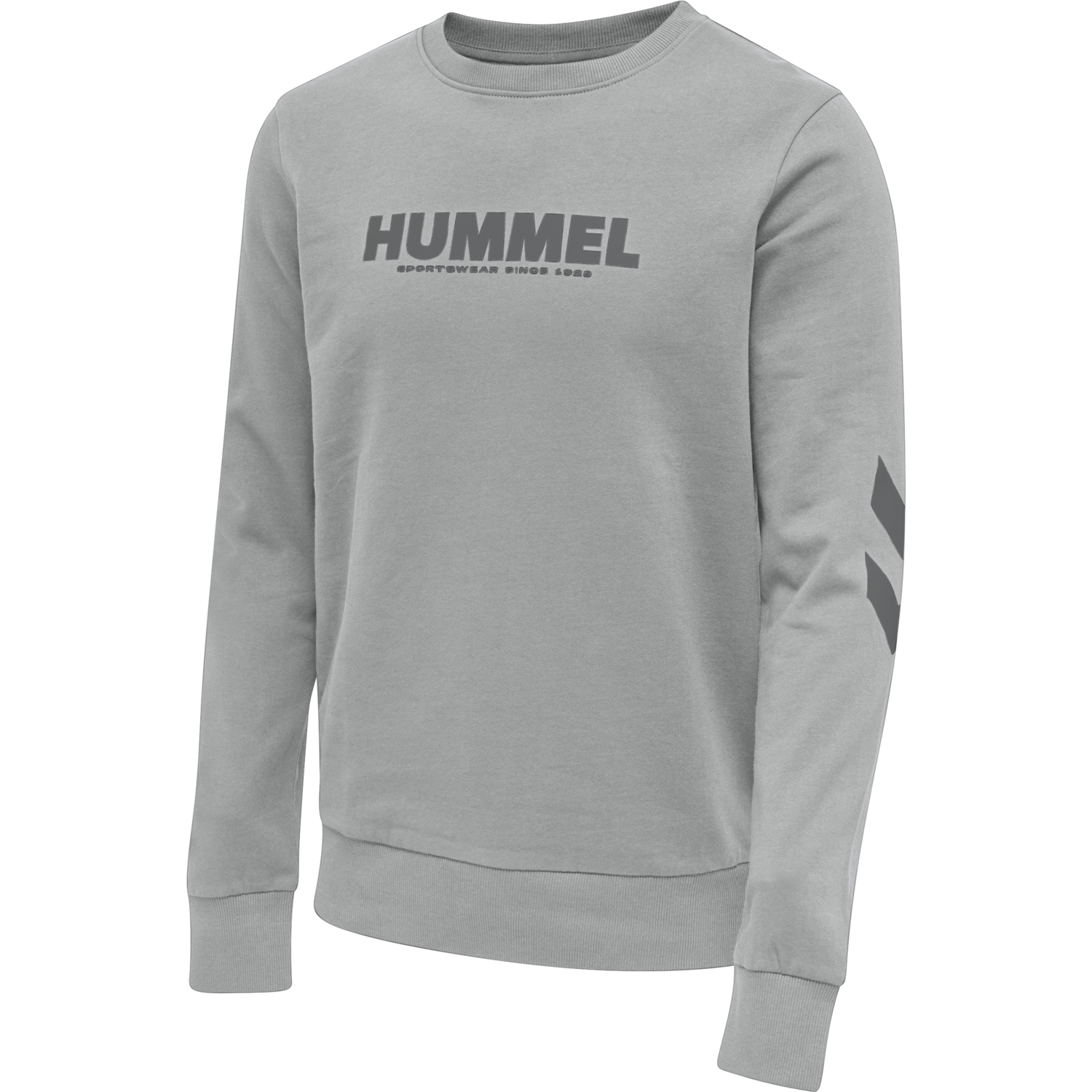 hmlLEGACY SWEATSHIRT PLUS, GREY MELANGE, packshot