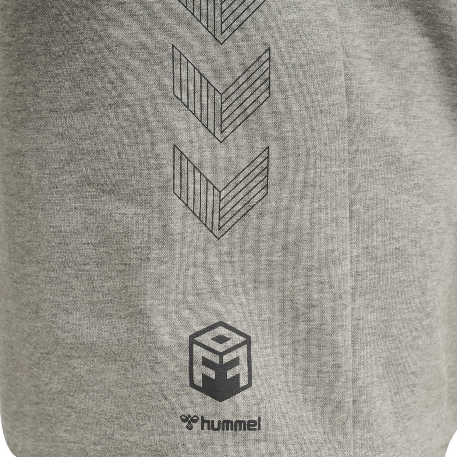 hmlOFFGRID SWEATSHIRT, GREY MELANGE/FORGED IRON, packshot