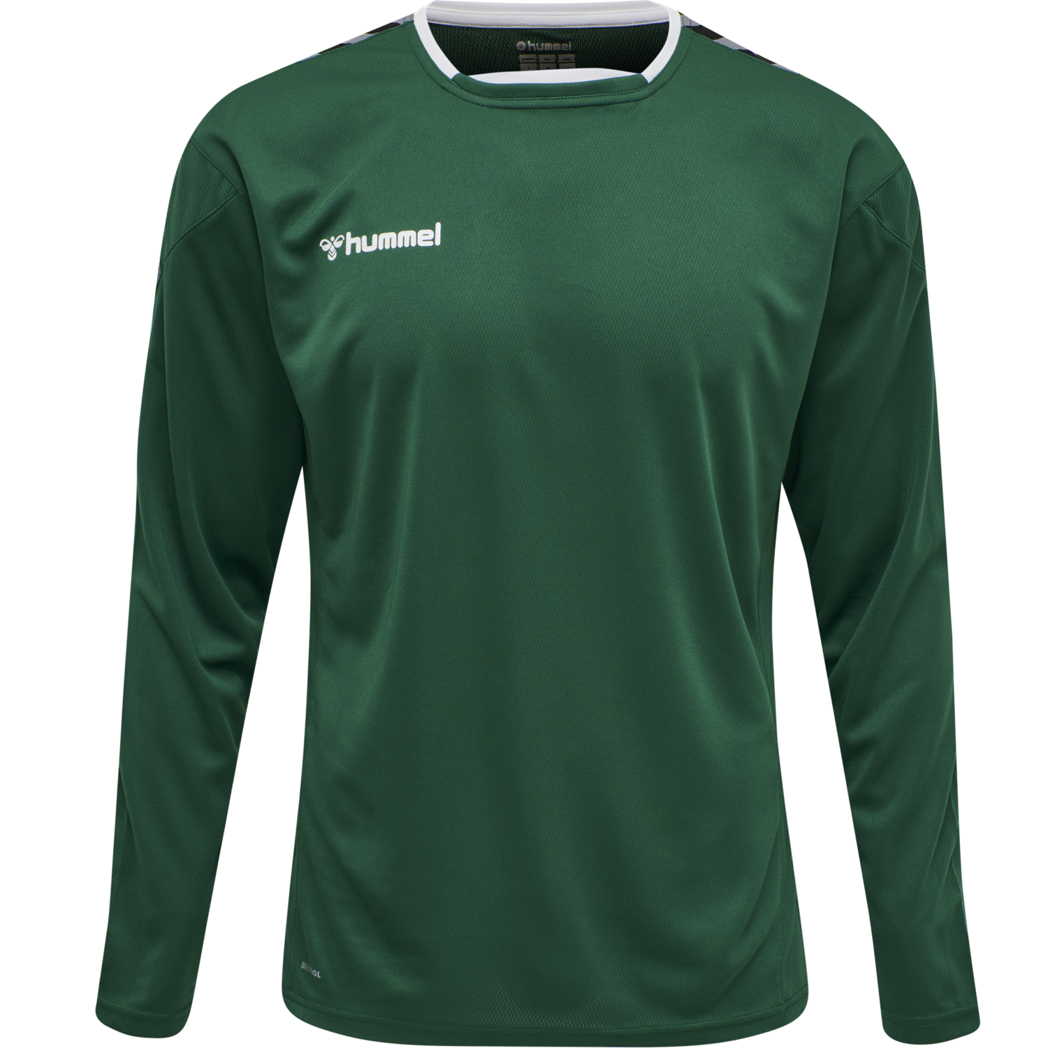 hmlAUTHENTIC POLY JERSEY L/S, EVERGREEN, packshot