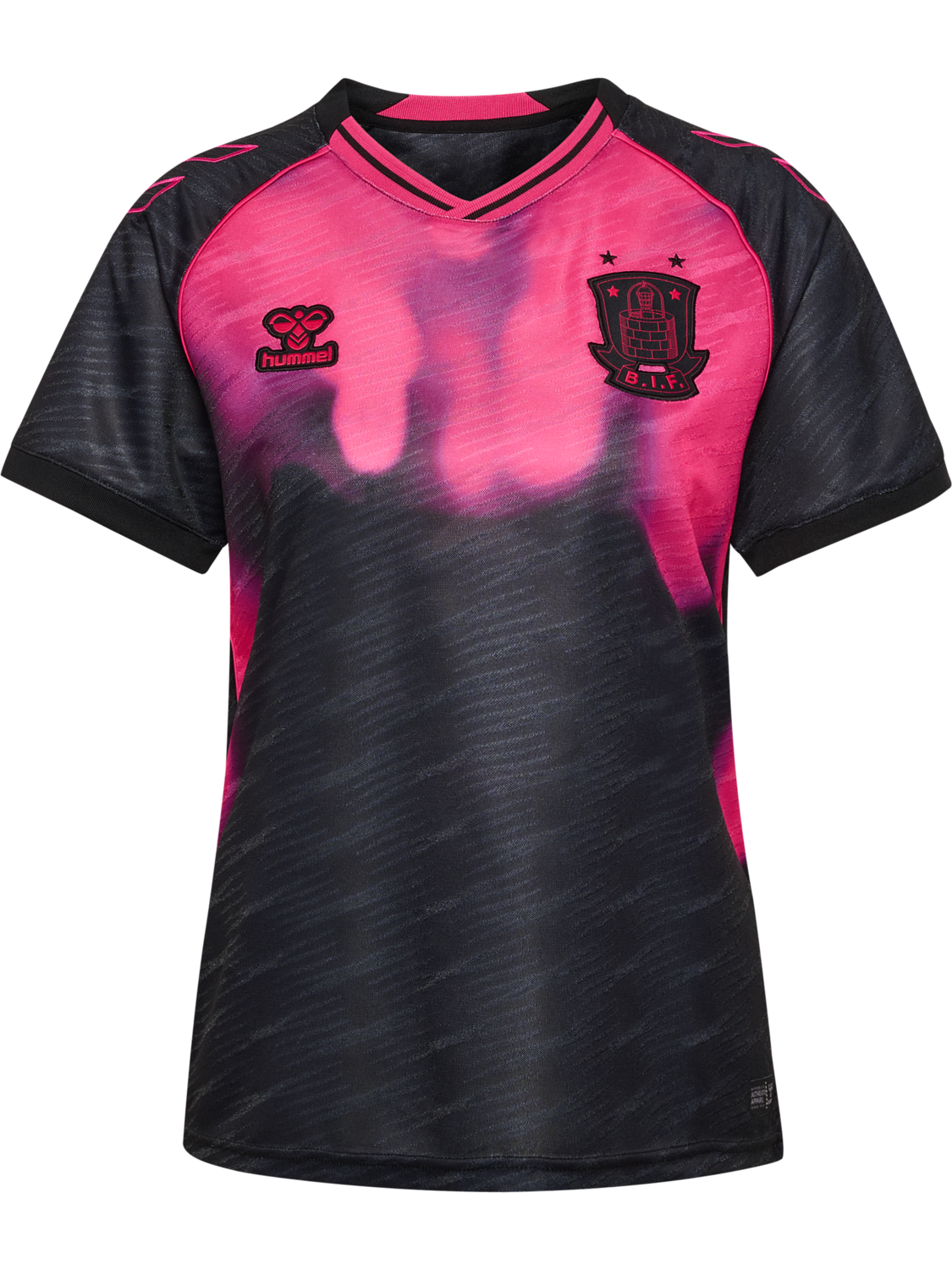 BIF 25/26 WOMEN AWAY JERSEY S/S WO, JET BLACK/BEETROOT, packshot