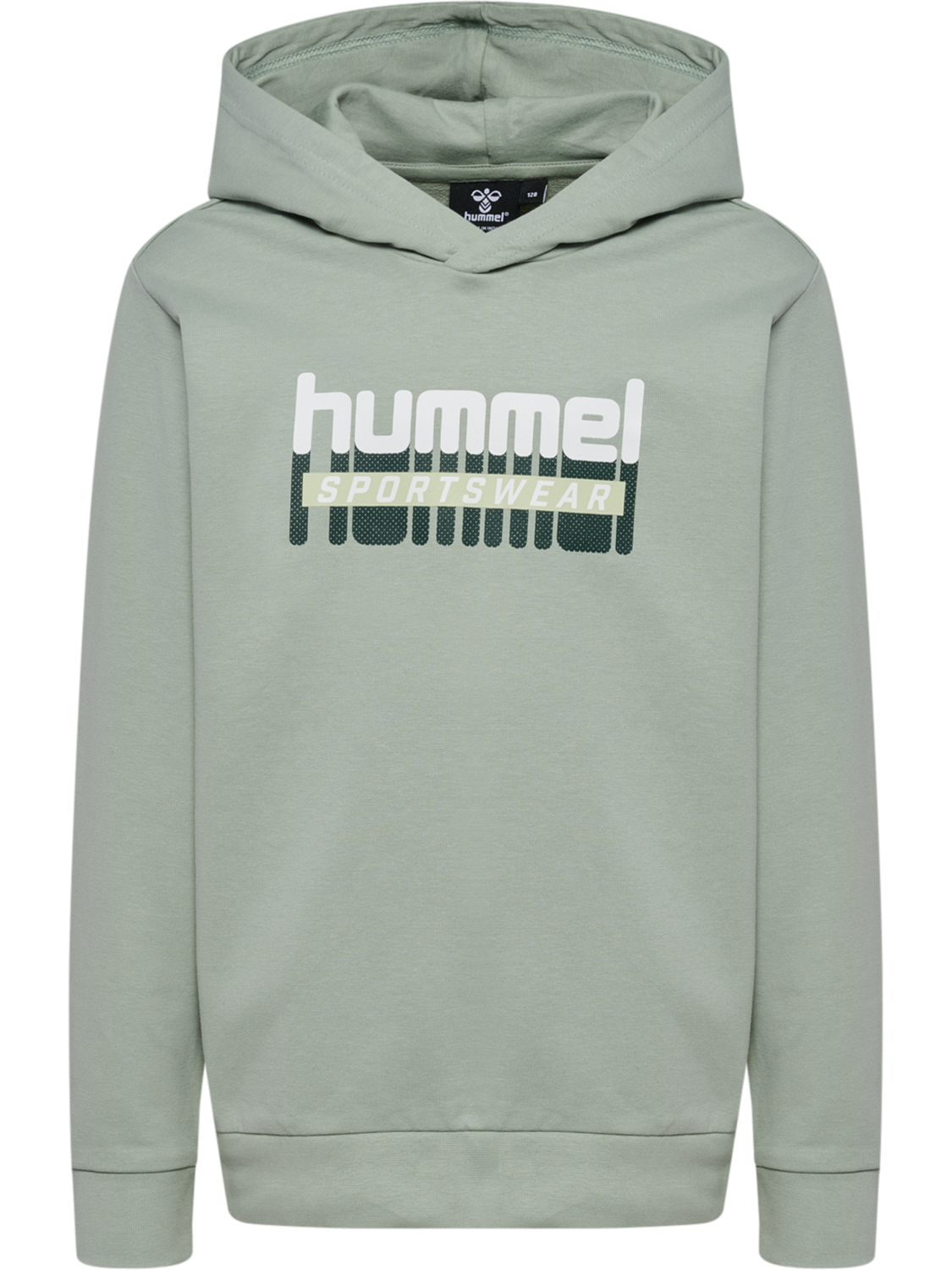 hmlTUKAS HOODIE, ICEBERG GREEN, packshot