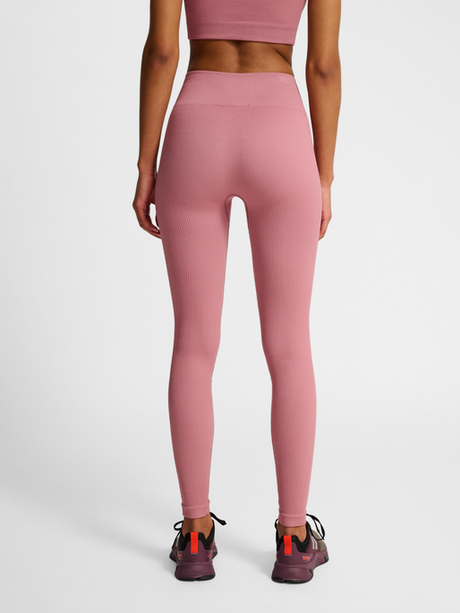 hmlPULSE SEAMLESS RIB MW TIGHTS, WISTFUL MAUVE, model