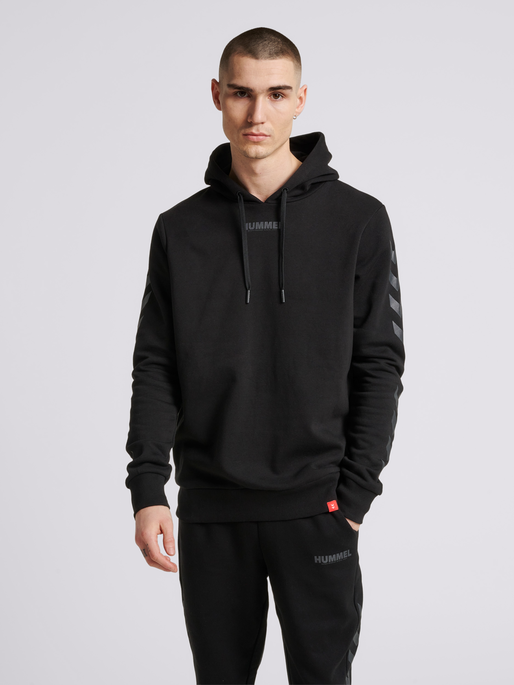 hmlLEGACY HOODIE, BLACK, model
