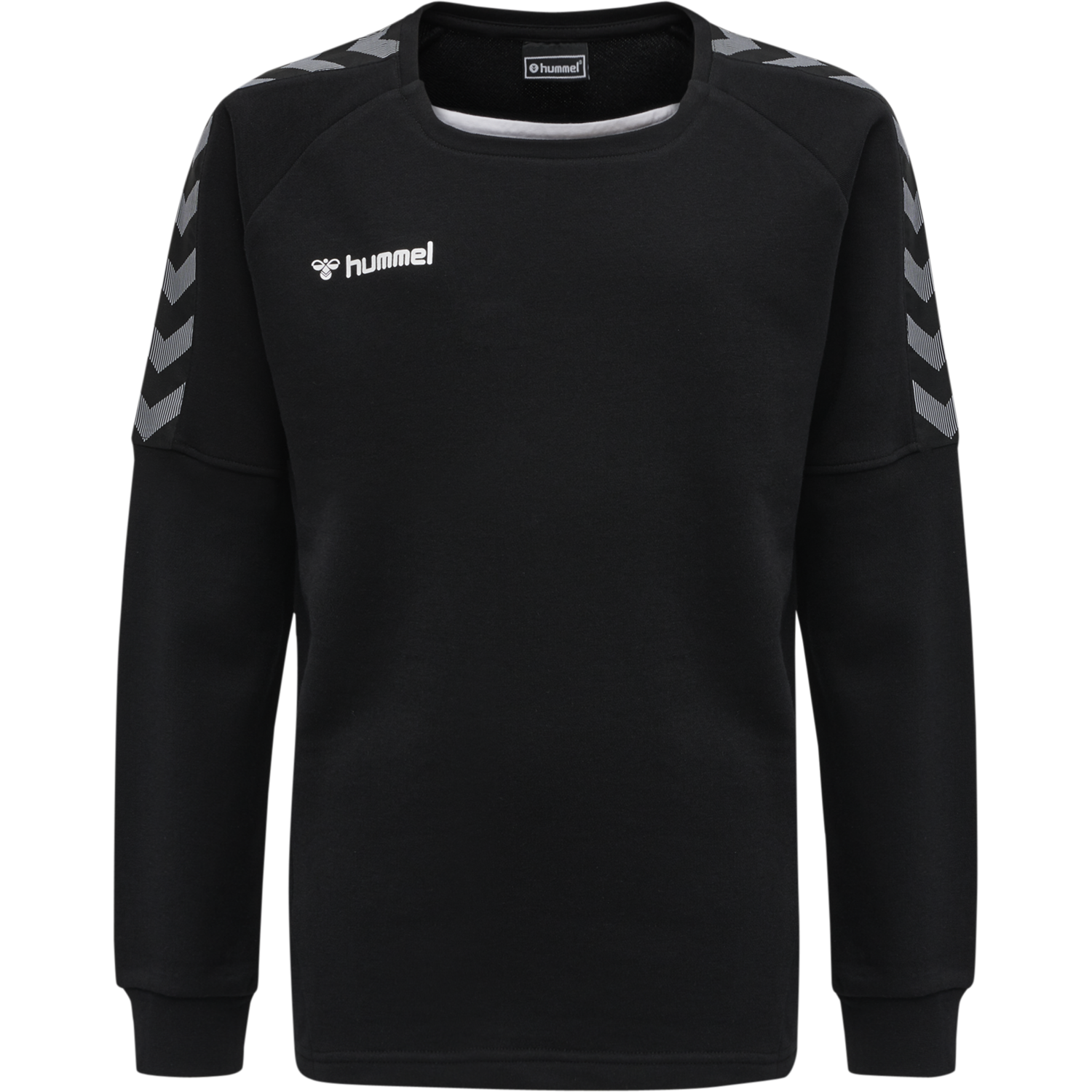 hmlAUTHENTIC KIDS TRAINING SWEAT, BLACK/WHITE, packshot