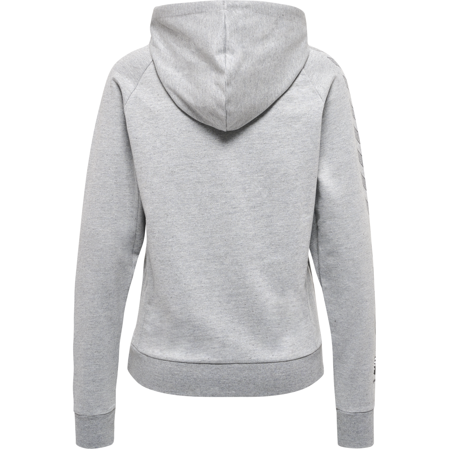hmlMOVE GRID COTTON HOODIE WOMAN, GREY MELANGE, packshot
