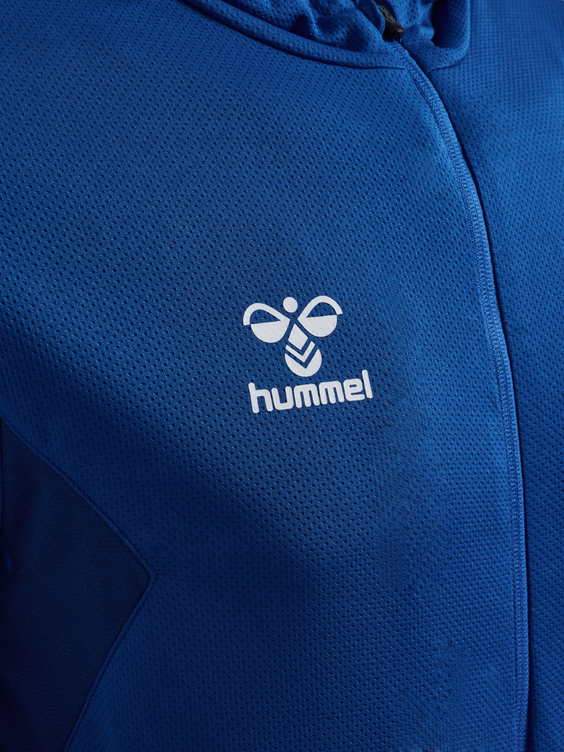 hmlAUTHENTIC PL ZIP HOODIE, TRUE BLUE, packshot