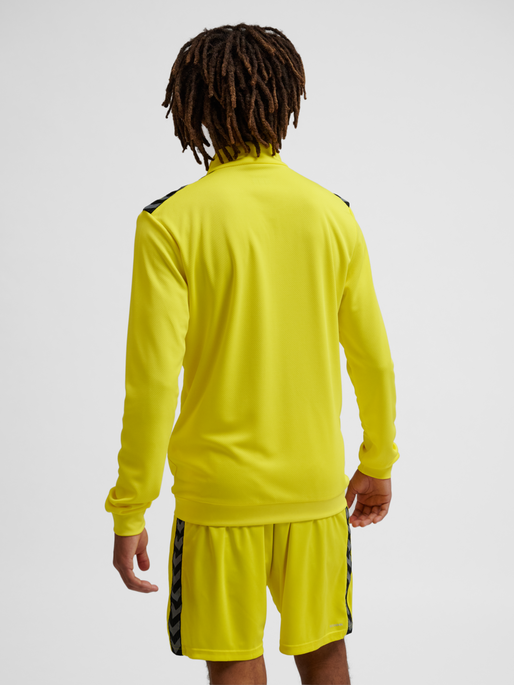 hmlAUTHENTIC PL ZIP JACKET, BLAZING YELLOW, model