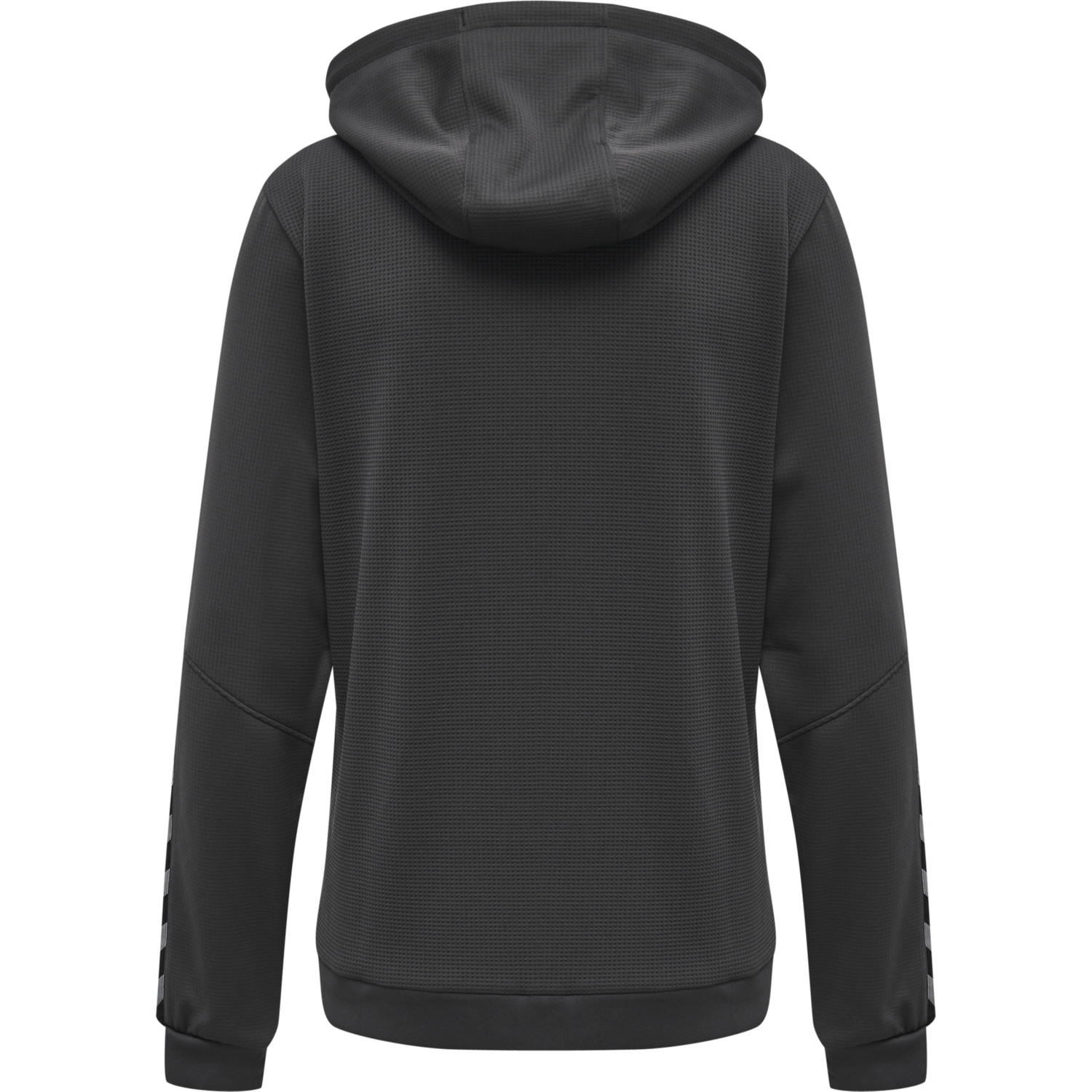hmlAUTHENTIC POLY ZIP HOODIE WOMAN, ASPHALT, packshot