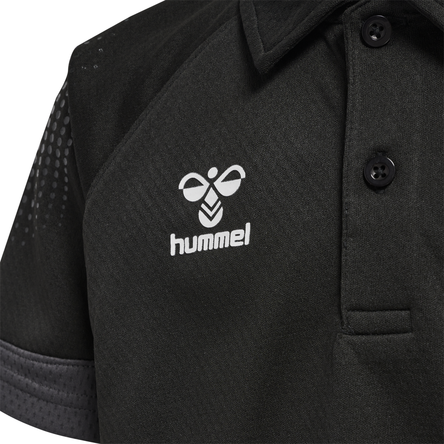 hmlLEAD FUNCTIONAL KIDS POLO, BLACK, packshot