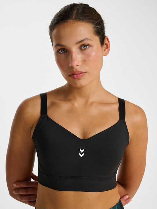 hmlPULSE HIGH SUPPORT BRA, BLACK, model