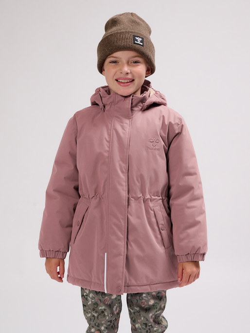 hmlATHENA TEX JACKET, TWILIGHT MAUVE, model