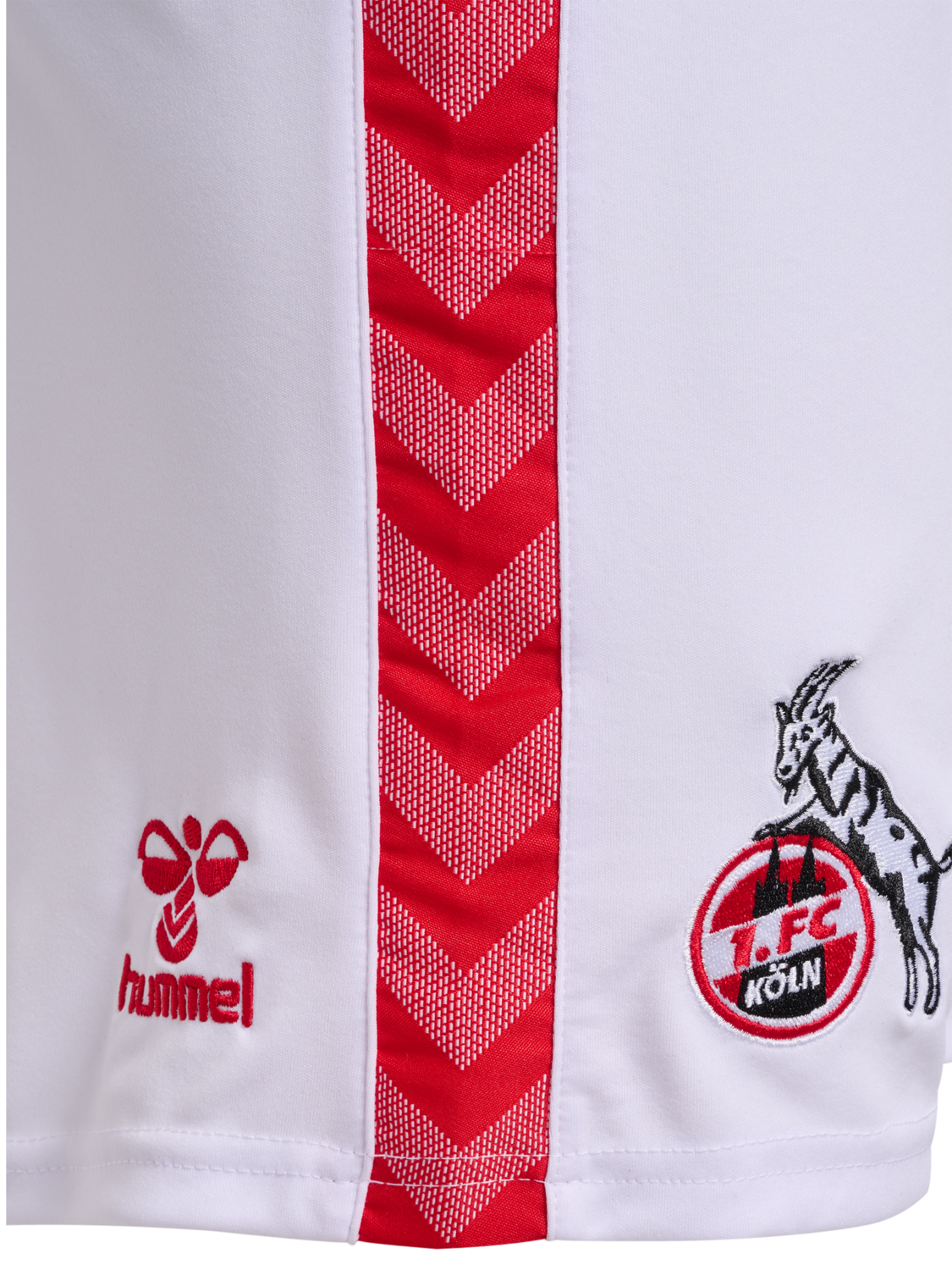 1FCK 23/24 HOME SHORTS, WHITE/TRUE RED, packshot