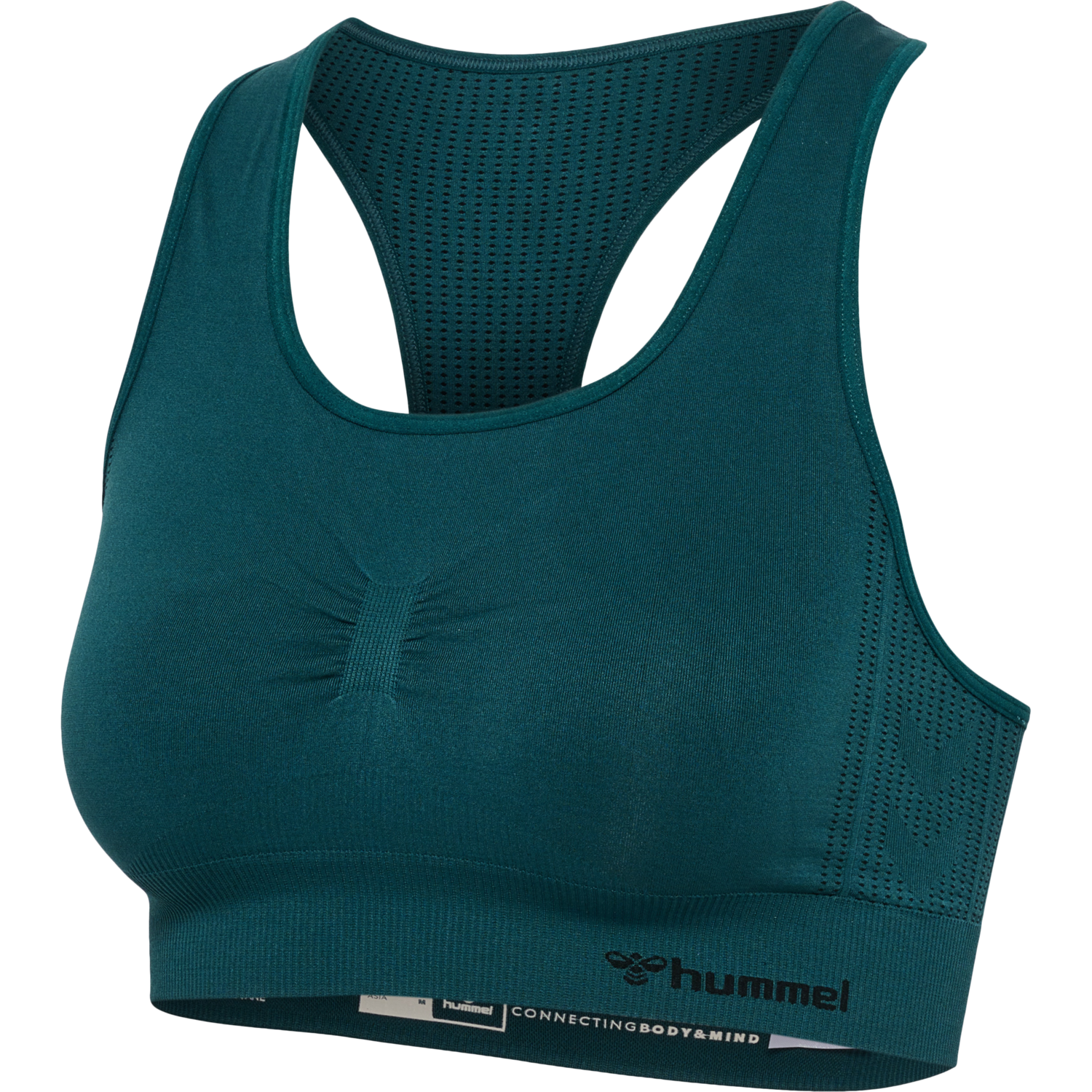 hmlMT SHAPING SEAMLESS SPORTS TOP, DEEP TEAL, packshot