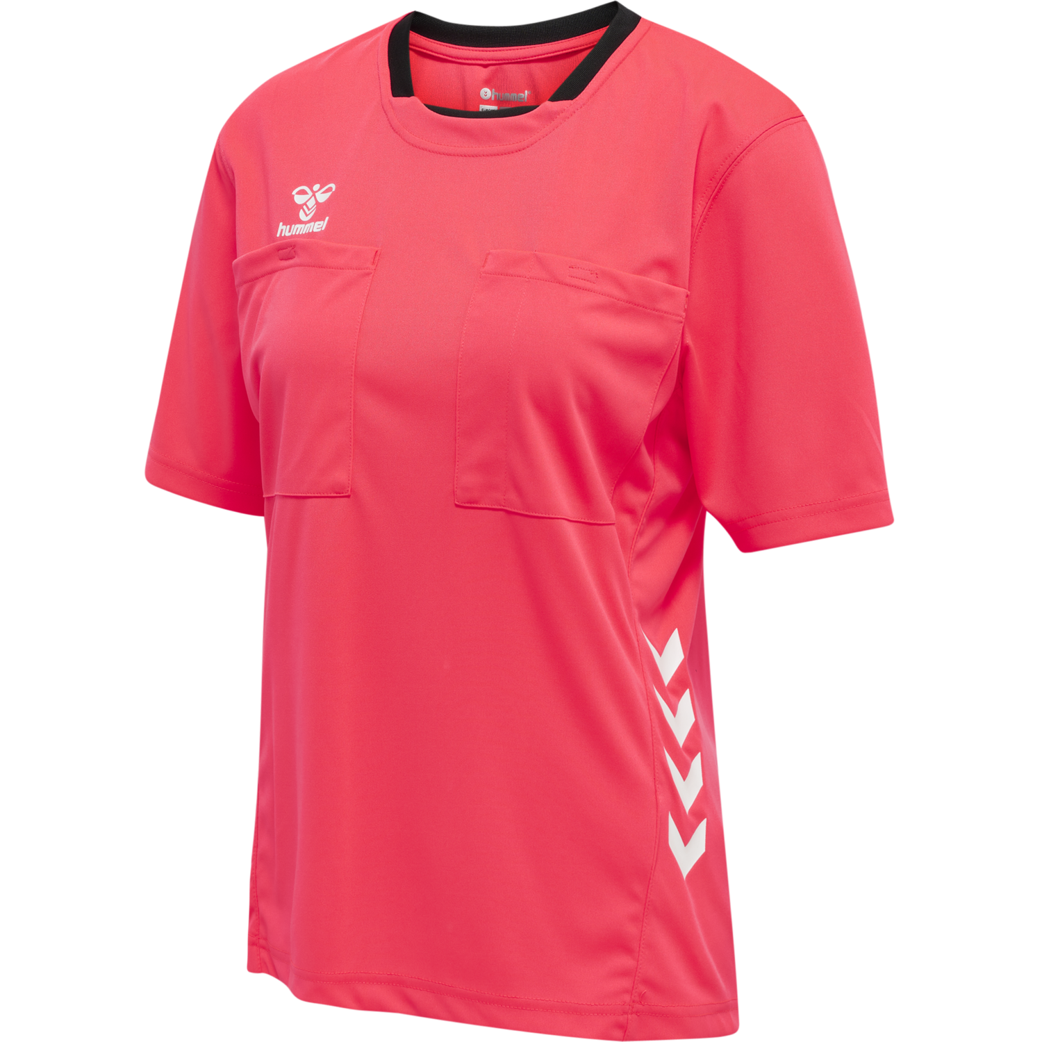 hmlREFEREE CHEVRON WO  JERSEY S/S, DIVA PINK, packshot