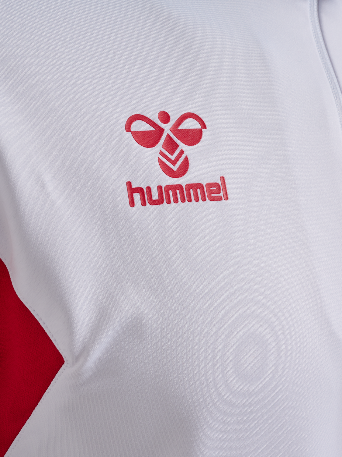 1FCK 23/24 WARM UP HALF ZIP, WHITE/TRUE RED, packshot