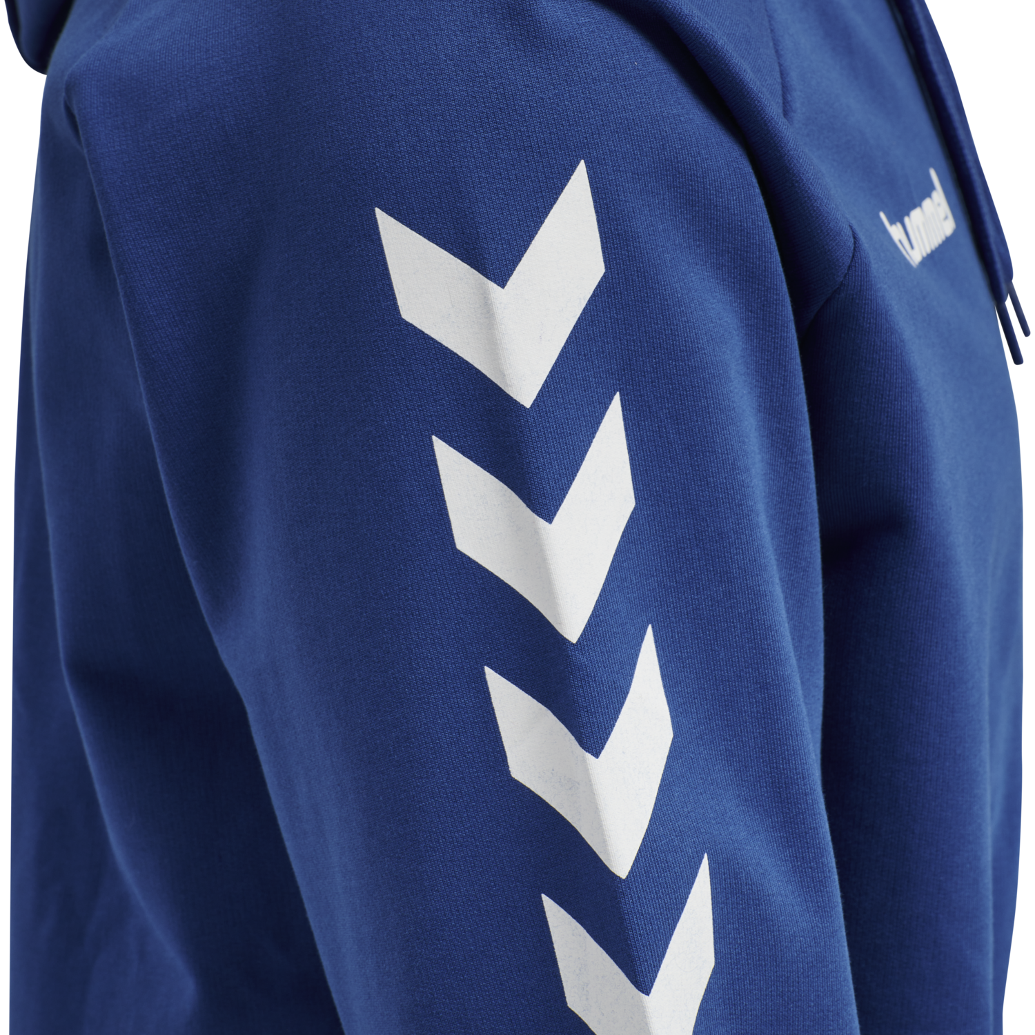 HMLGO COTTON ZIP HOODIE, TRUE BLUE, packshot