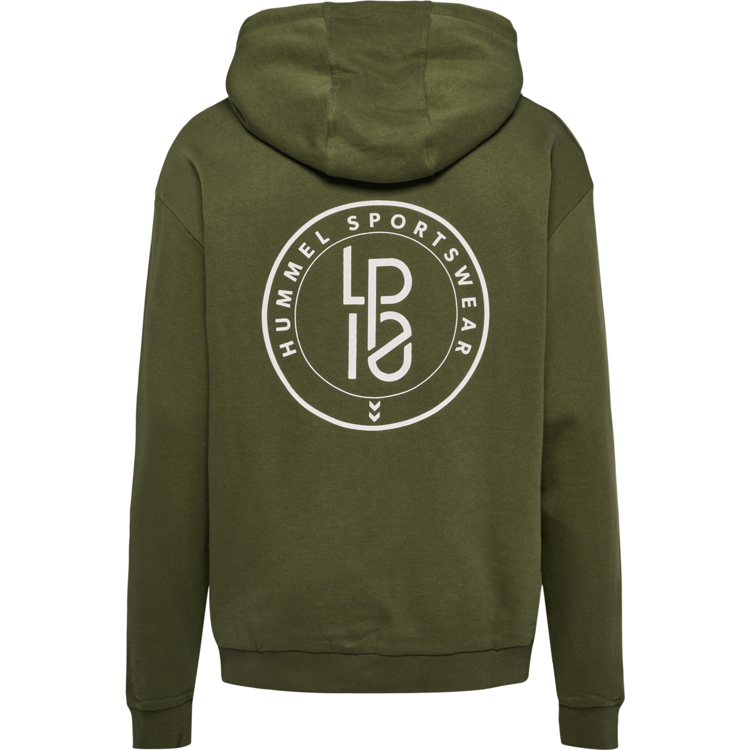 hmlLP10 BOXY SWEAT HOODIE, IVY GREEN, packshot