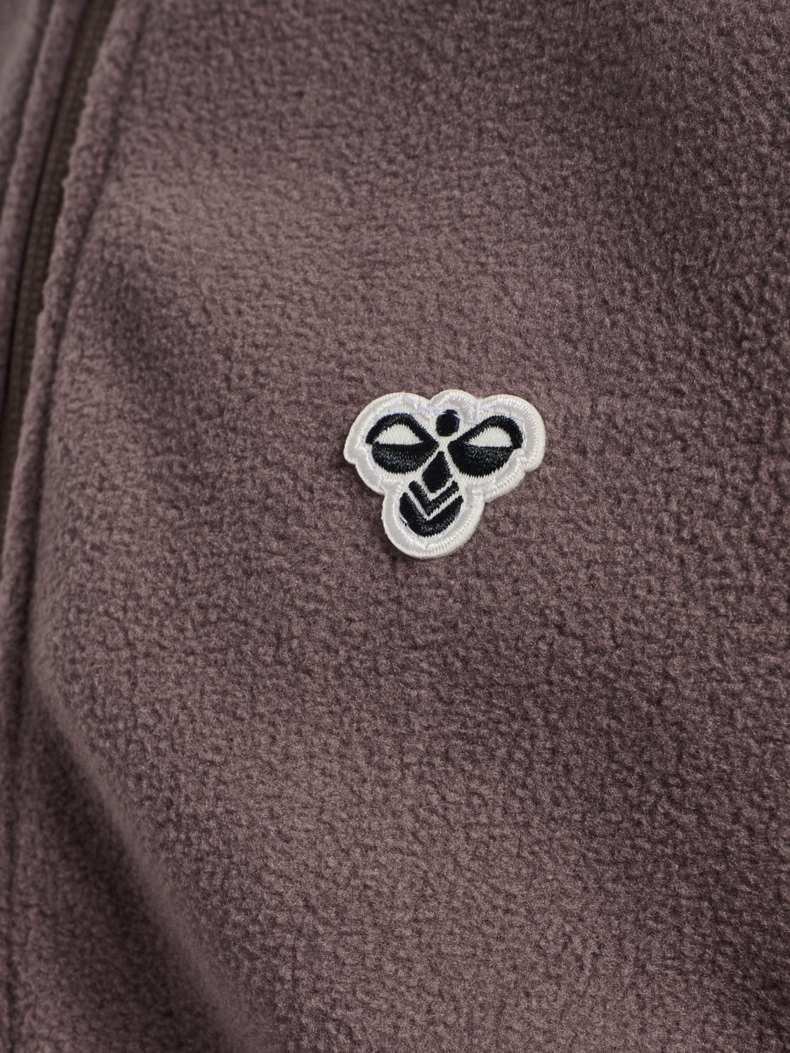 hmlJR FLEECE ZIP JACKET BEE, PEPPERCORN, packshot