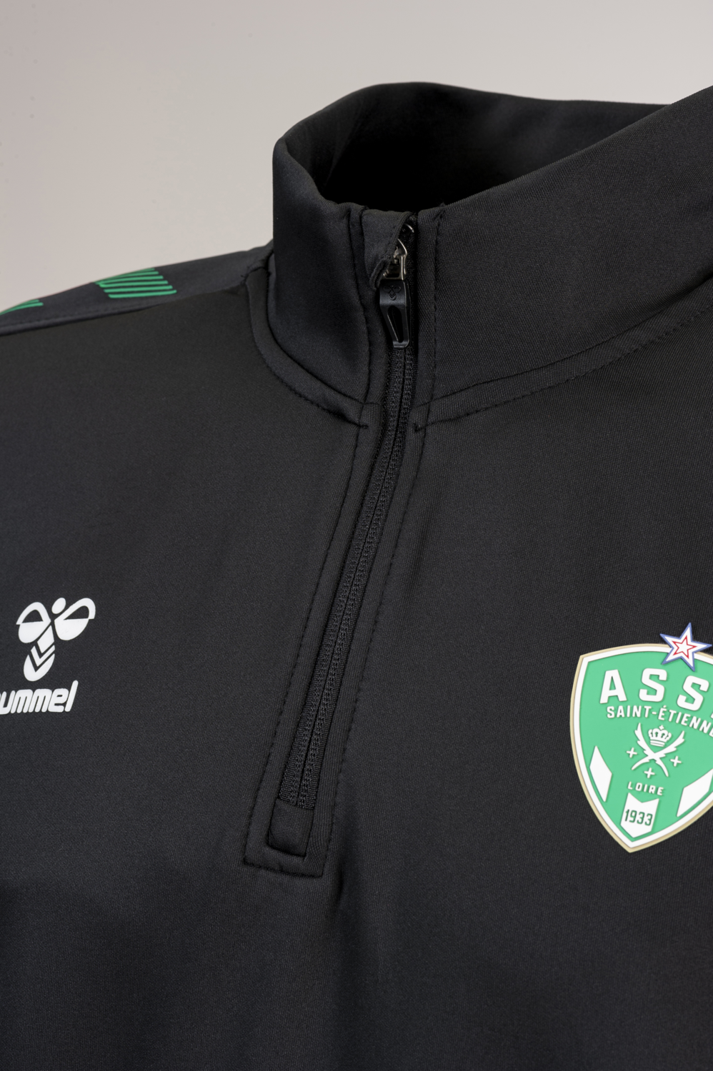 ASSE 22/23 TRAINING HALF ZIP KIDS, BLACK, packshot