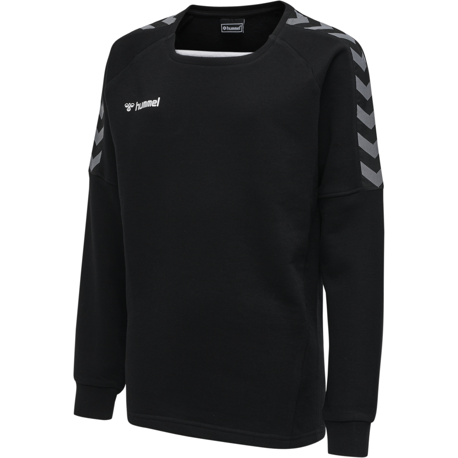 hmlAUTHENTIC KIDS TRAINING SWEAT, BLACK/WHITE, packshot