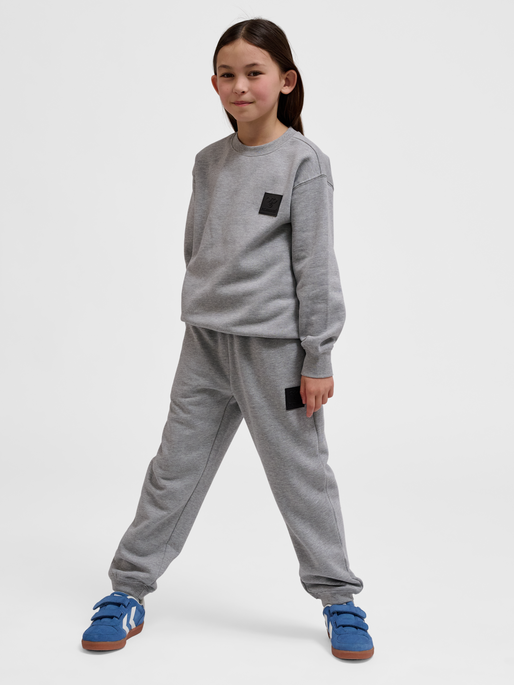 hmlCLEAN ADJUSTABLE PANTS, GREY MELANGE, model