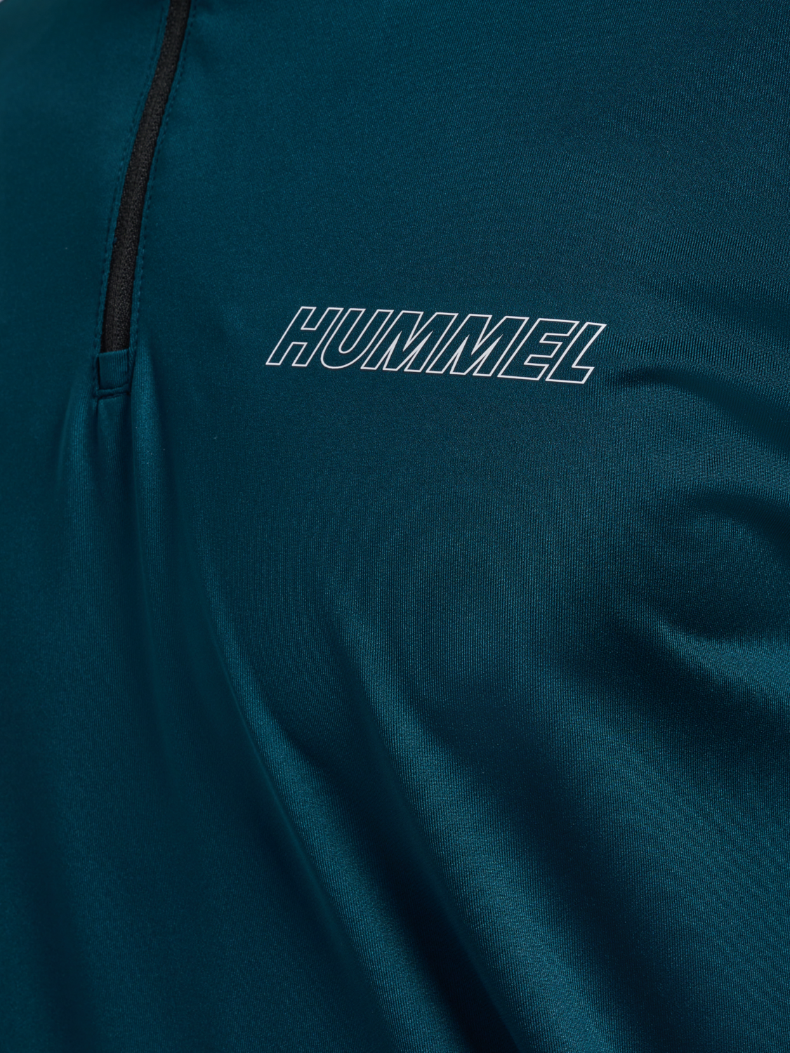 hmlTE STRENGTH PL HALF ZIP, REFLECTING POND, packshot