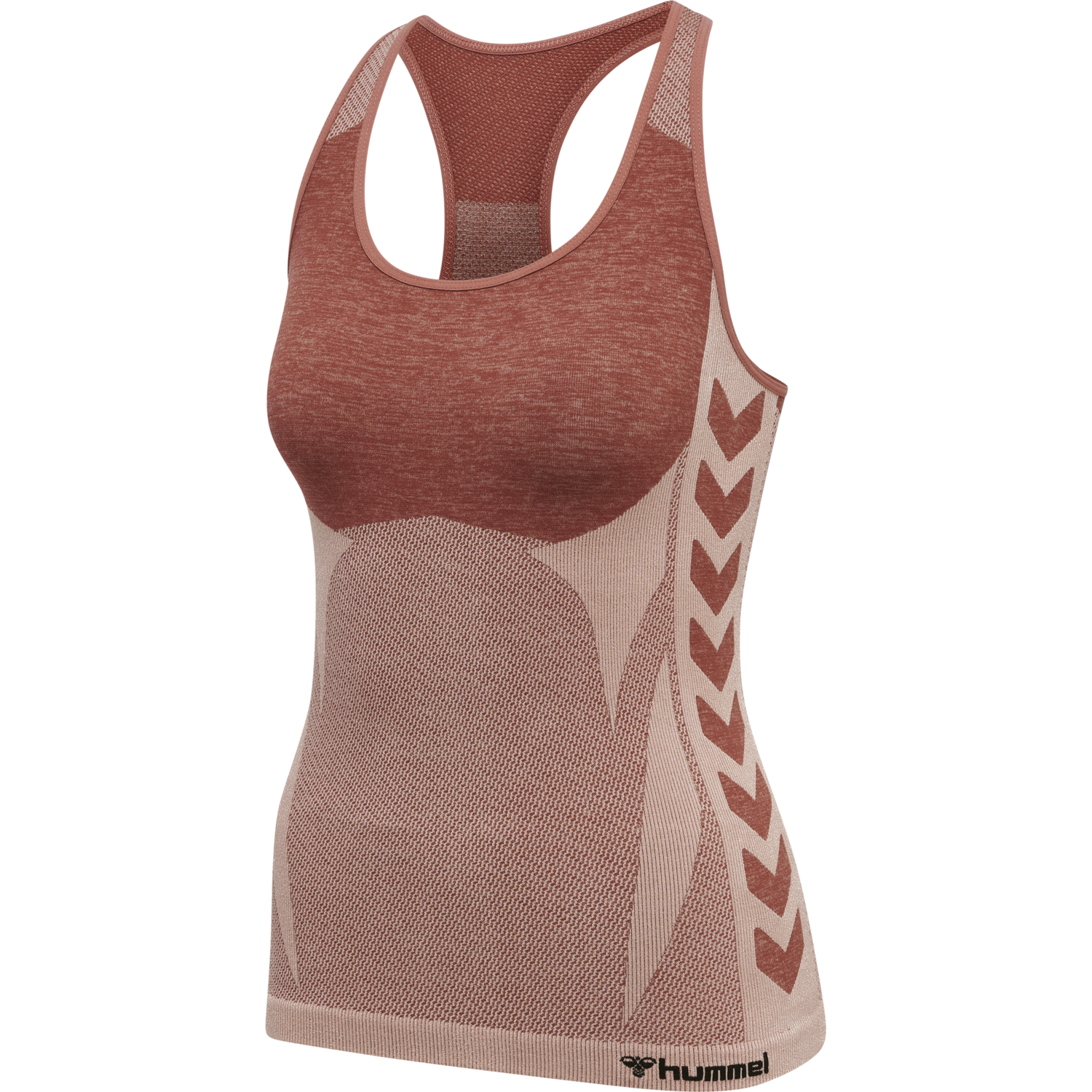 hmlCLEA SEAMLESS TOP, WITHERED ROSE/ROSE TAN MELANGE, packshot