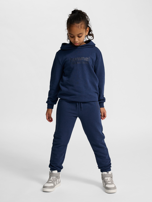 hmlJR BASE REGULAR PANTS, DRESS BLUES, model