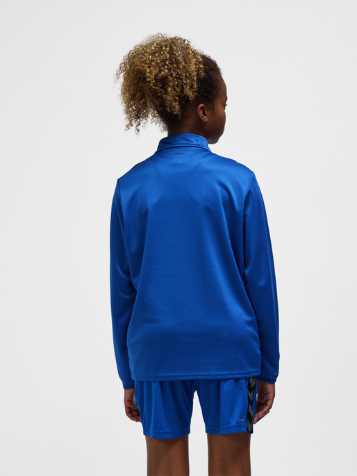 hmlESSENTIAL HALF-ZIP KIDS, TRUE BLUE, model