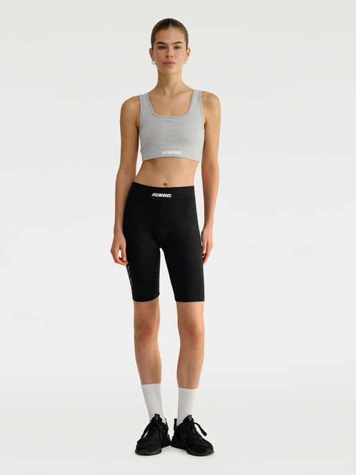 hmlELEMENTAL COTTON SPORTS TOP, GREY MELANGE, model