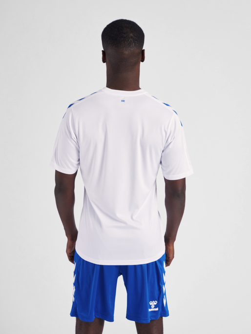 hmlCORE XK POLY JERSEY S/S, WHITE/TRUE BLUE, model