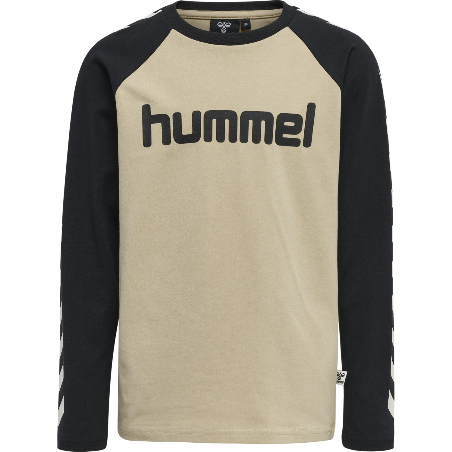 hmlBOYS T-SHIRT L/S, HUMUS, packshot