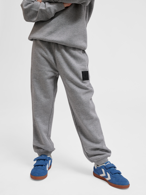 hmlCLEAN ADJUSTABLE PANTS, GREY MELANGE, model