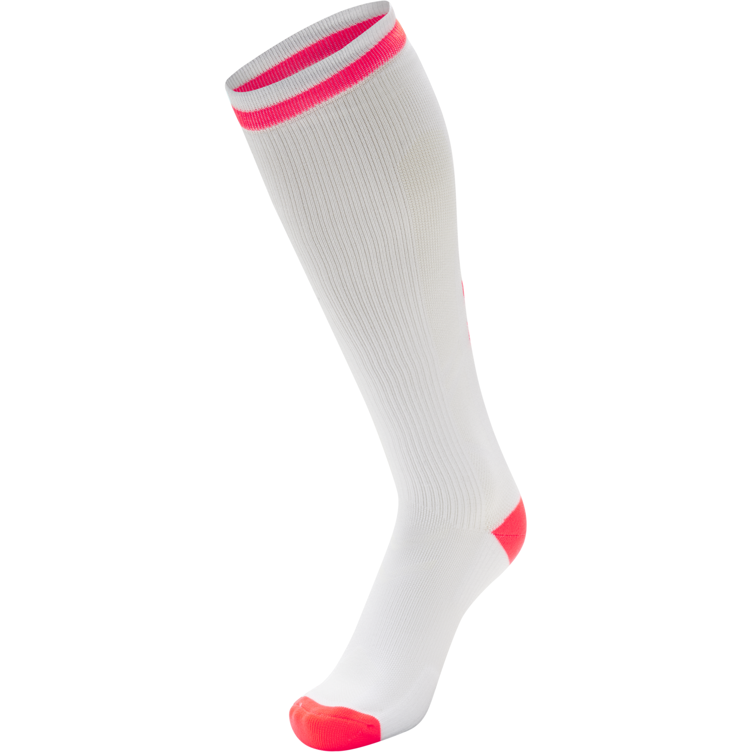 ELITE INDOOR SOCK HIGH, WHITE/DIVA PINK, packshot