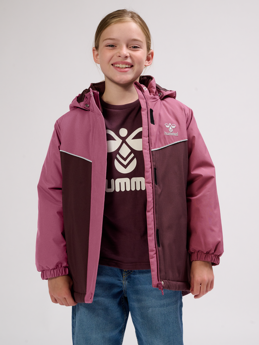 hmlJOSSE TEX JACKET, TULIPWOOD/TULIPWOOD, model