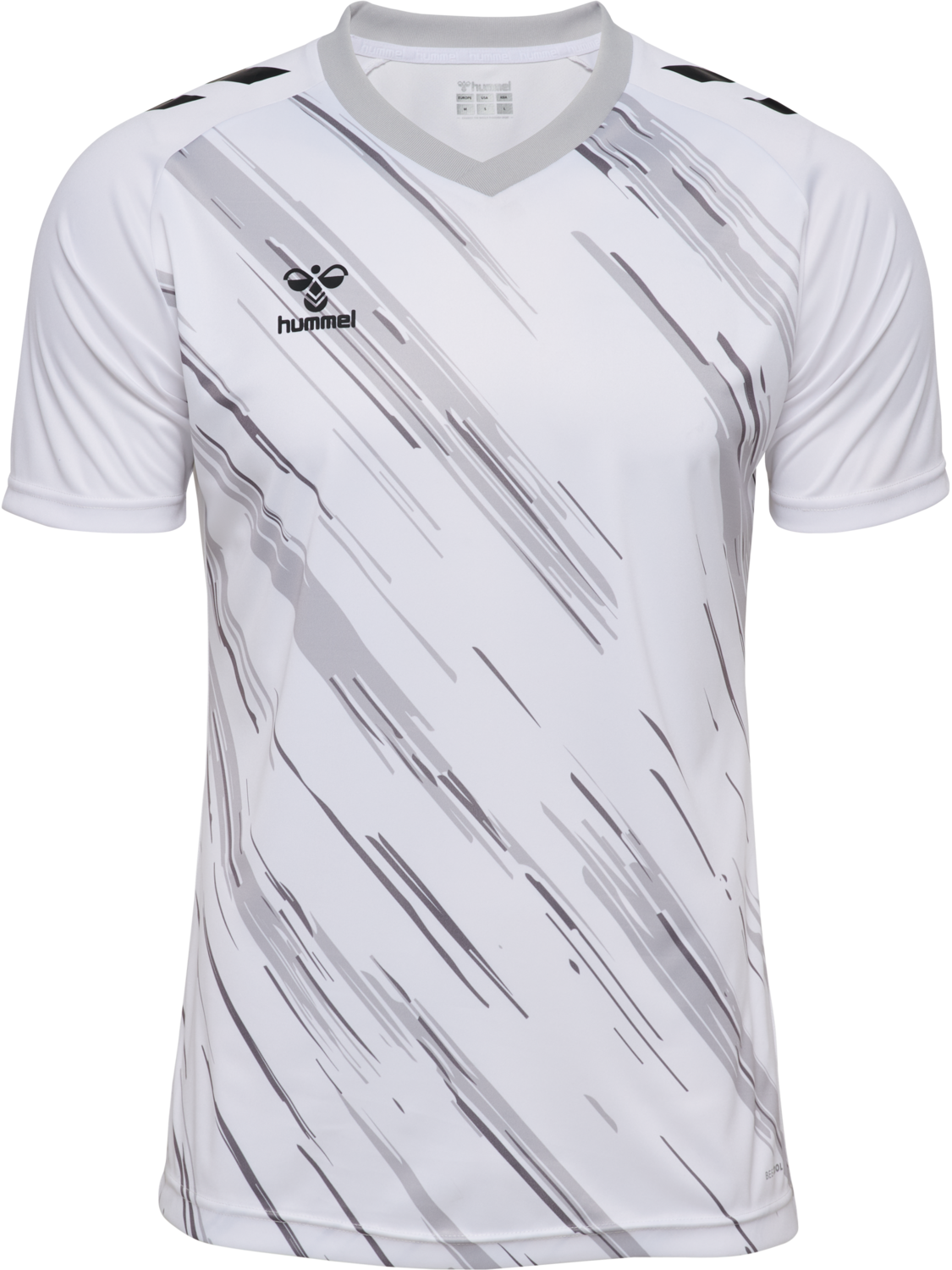 hmlMATCH TRIUMPH JERSEY S/S, WHITE/STEEL GRAY, packshot
