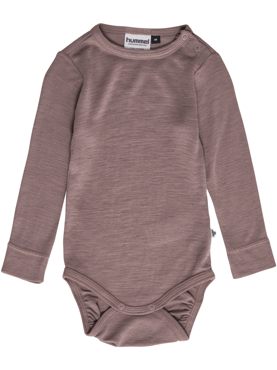 hmlMINI WOOL RIB BODY L/S, TWILIGHT MAUVE, packshot
