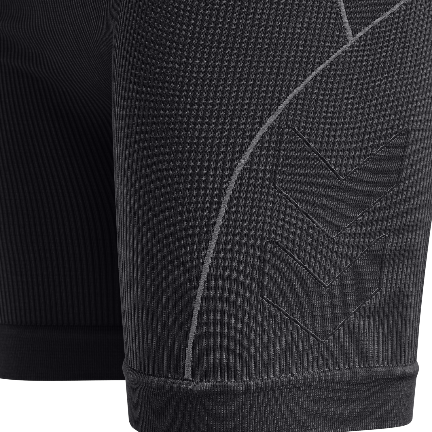 hmlTE CHRISTEL 2-PACK SEAML SHORTS, BLACK/CHATEAU GREY, packshot