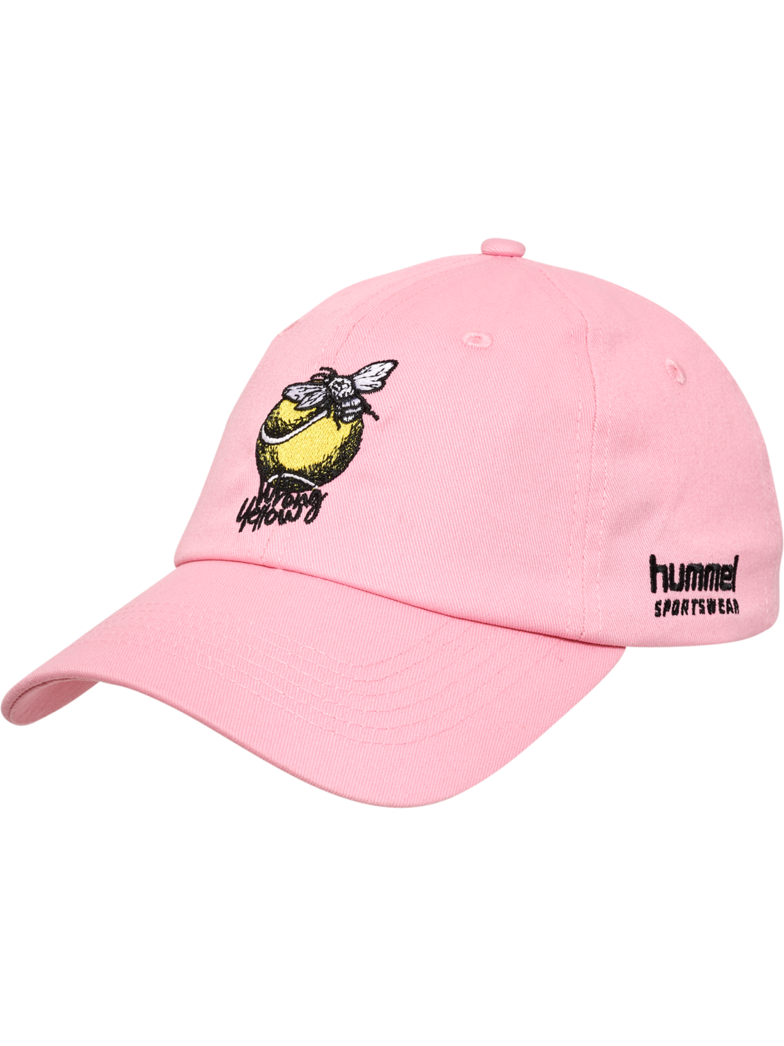 hmlBASEBALL CAP WRONG YELLOW, SACHET PINK, packshot