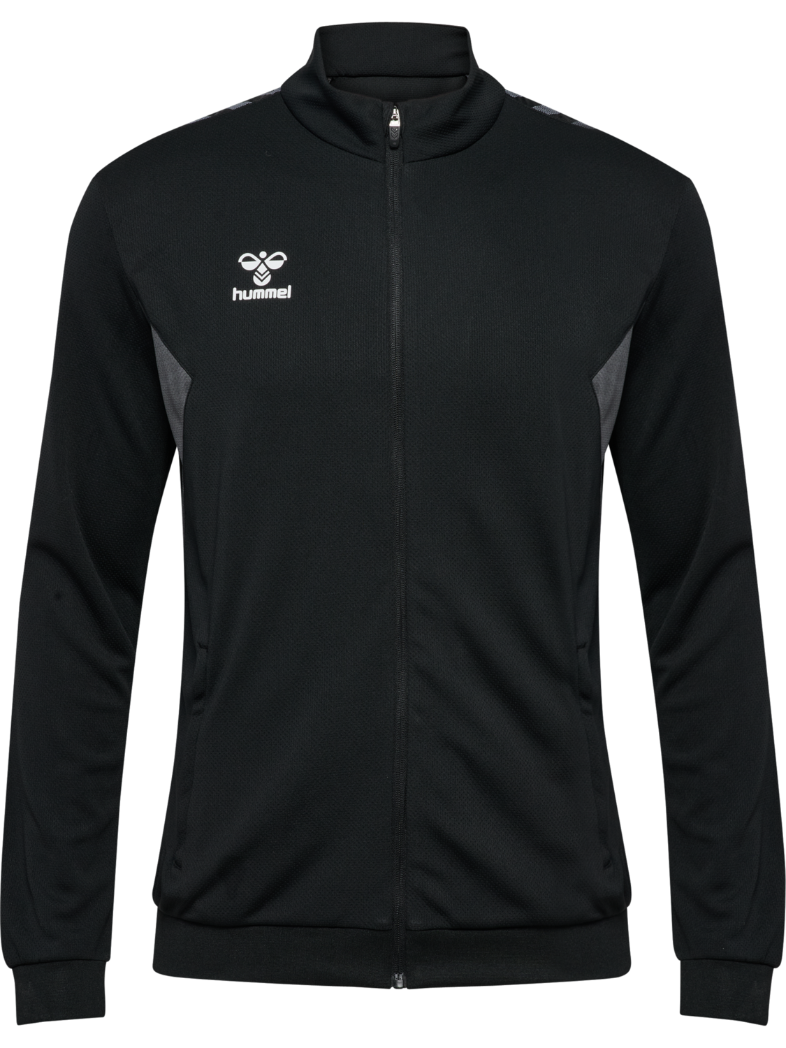 hmlAUTHENTIC PL ZIP JACKET, BLACK, packshot