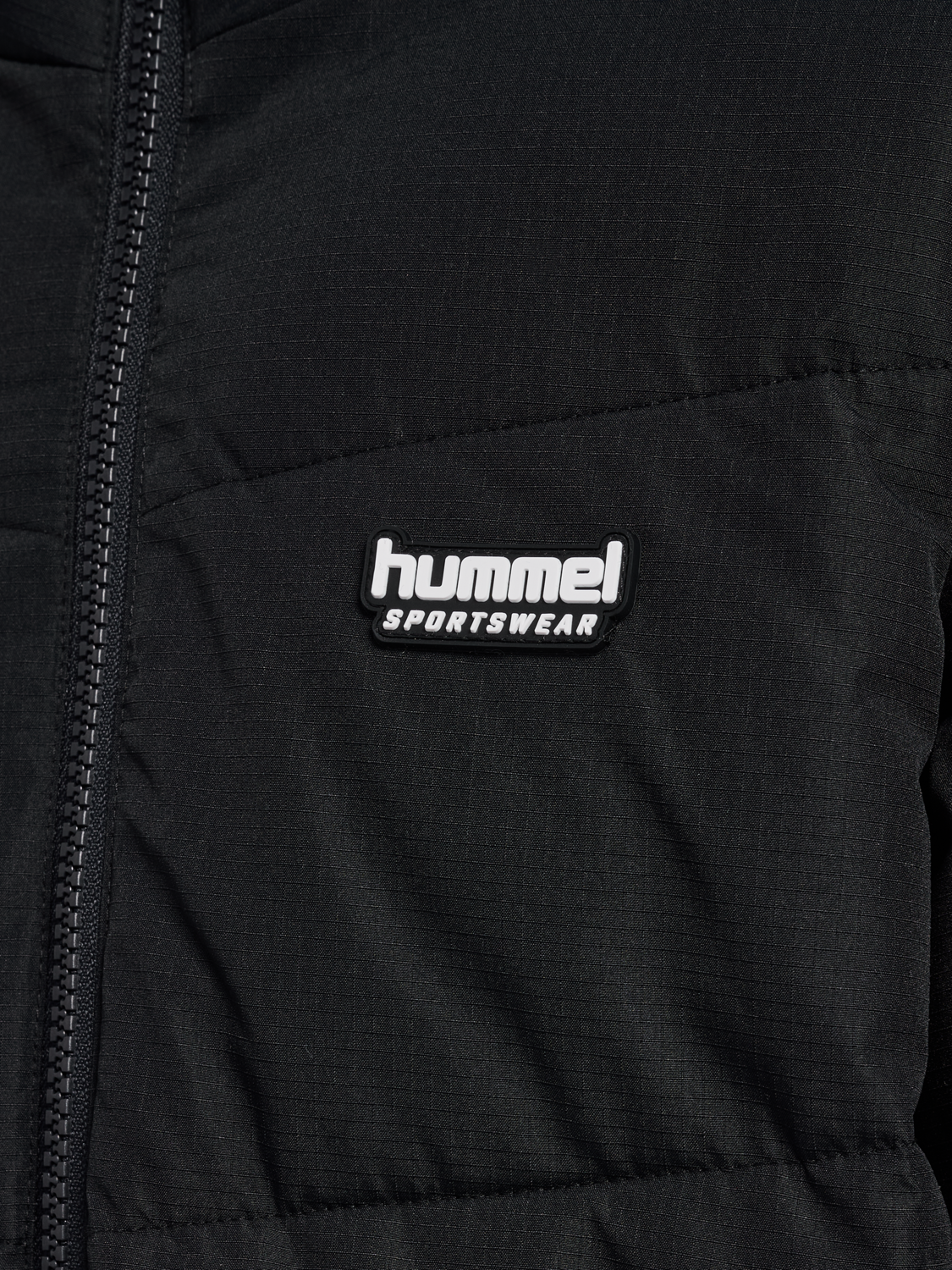 hmlJR PUFFER LONG JACKET, BLACK, packshot