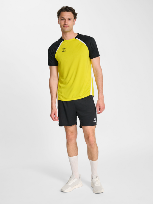 hmlLEAD 2.0 JERSEY S/S, BLAZING YELLOW/BLACK, model